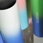 Tips on the electronic cigarette spraying gradient color process