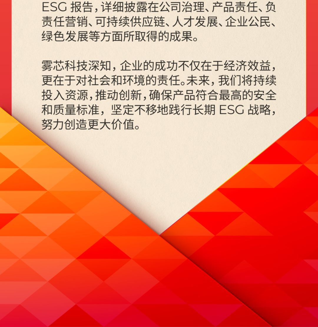 雾芯科技MSCI ESG评级跃升至AA级！