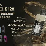 Largest Ever, 4500mAh in a Pod with a Huge Screen-VOOPOO VINCI E120