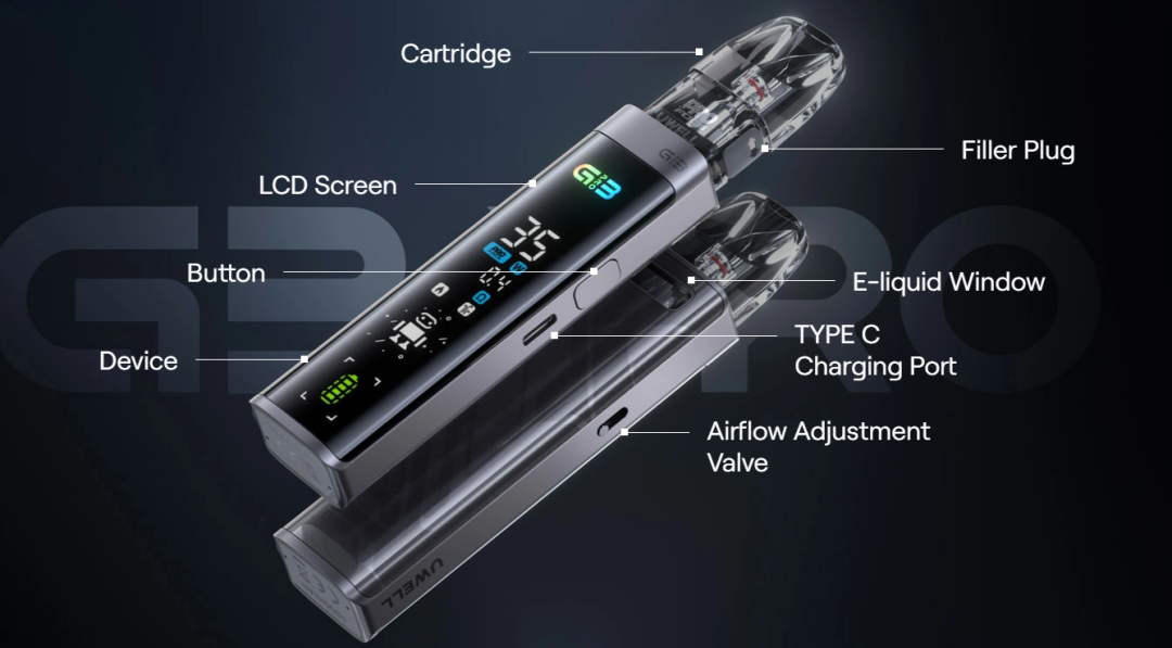 Comparison of 4 large-screen cartridge-changing electronic cigarette applications